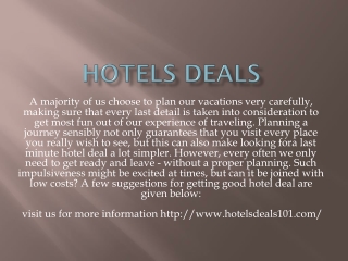 Hotels Deals