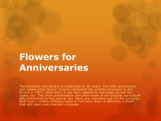 Flowers for Anniversaries