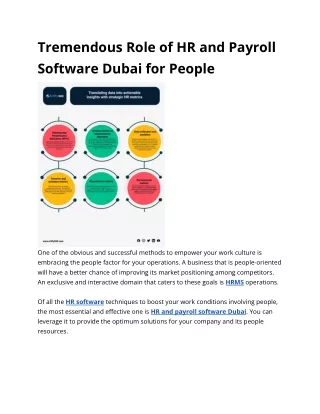 Tremendous Role of HR and Payroll Software Dubai for People