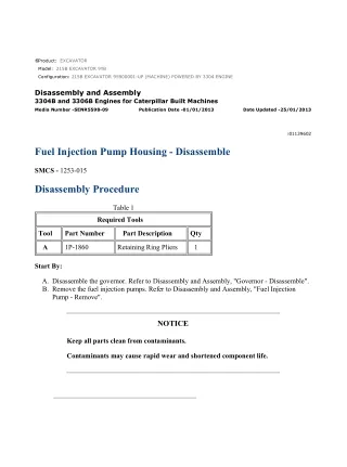 Caterpillar Cat 215B EXCAVATOR (Prefix 9YB) Service Repair Manual Instant Download (9YB00001 and up)