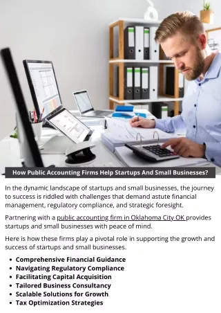 How Public Accounting Firms Help Startups And Small Businesses?