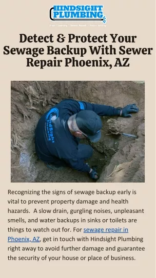 Discover & Safeguard Your Sewage Overflow With Sewer Repair Phoenix, AZ