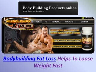 Bodybuilding Fat Loss