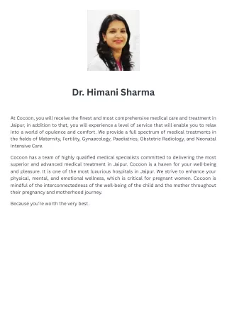 Dr. Himani Sharma