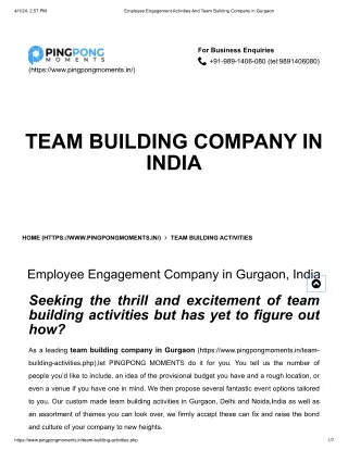 Team Building Companies In Gurgaon