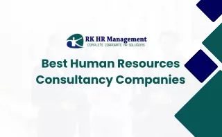 Best Human Resources Consultancy Companies