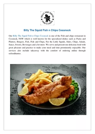 Billy The Squid Fish n Chips - Cessnock - Order Now