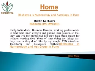 Rkshastra is Numerology and Astrology in Pune