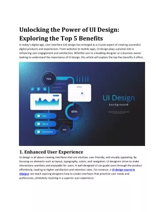 Unlocking the Power of UI Design