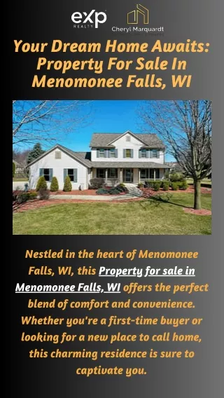 Affordable Property For Sale In Menomonee Falls, WI By Cheryl Marquardt