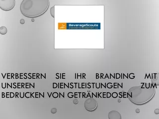 Werten Sie Ihre Marke mit bedruckten Getränkedosen auf