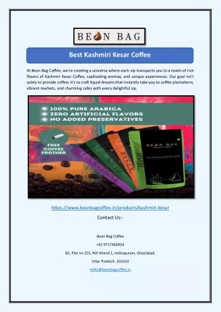 Best Kashmiri Kesar Coffee