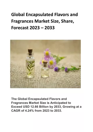 Global Encapsulated Flavors and Fragrances Market (2)