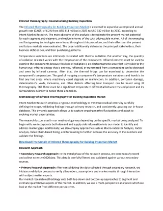 Infrared Thermography for Building Inspection Market