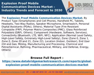 Explosion Proof Mobile Communication Devices Market