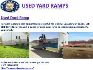 Used Dock Ramp for Your Operation