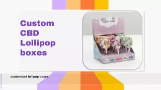 Custom CBD Lollipop Boxes