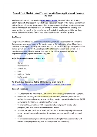 Animal Feed Market