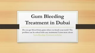 Gum Bleeding Treatment in Dubai