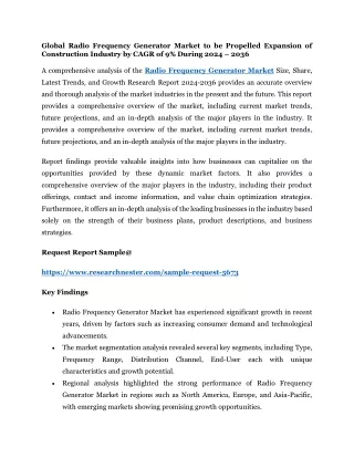 Radio Frequency Generator Market