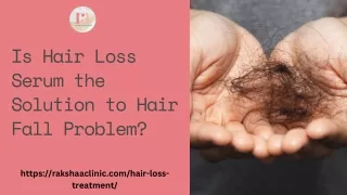 Is Hair Loss Serum the Solution to Hair Fall Problem