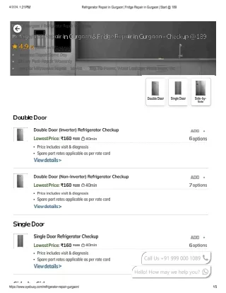 Refrigerator Repair In Gurgaon