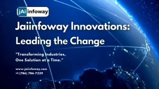 Innovating Tomorrow, Today Jai Infoway Leading Digital Evolution.