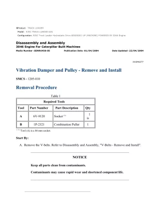 Caterpillar Cat 939C TRACK LOADER (Prefix 6DS) Service Repair Manual Instant Download (6DS00001 and up)