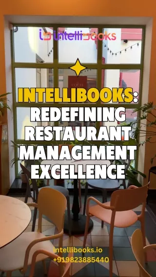 IntelliBooks Redefining Restaurant Management Excellence