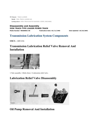 Caterpillar Cat 955L 955K TRACK LOADER (Prefix 64J) Service Repair Manual Instant Download (64J00001-03993)