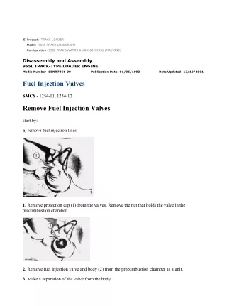 Caterpillar Cat 955L TRACK LOADER (Prefix 64J) Service Repair Manual Instant Download (64J05183-07631)