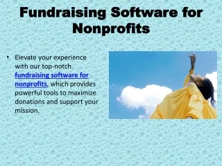 Fundraising Software for Nonprofits