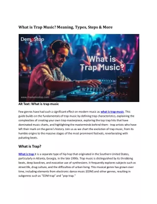 What is Trap Music: Beats, Culture, and Influence