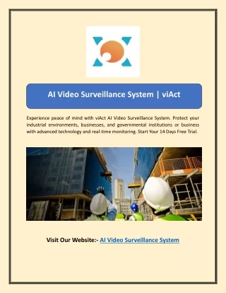 AI Video Surveillance System | viAct