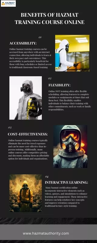 BEnefits of HAzmat Training Course Online