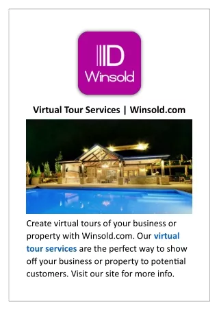 Virtual Tour Services | Winsold.com