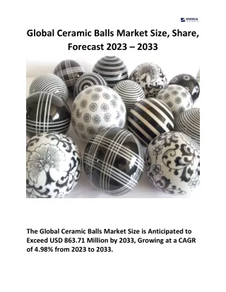 Global Ceramic Balls Market Size