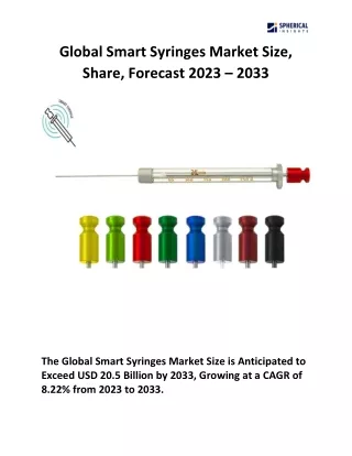 Global Smart Syringes Market Size