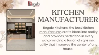 Kitchen Manufacturer | Regalo Kitchens