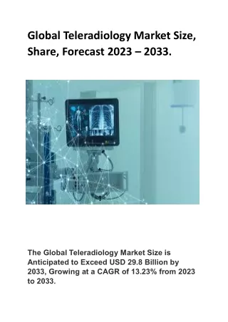 Global Teleradiology Market