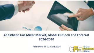 Anesthetic Gas Mixer Market, Global Outlook and Forecast 2024-2030