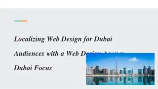 Localizing Web Design for Dubai Audiences with a Web Design Agency Dubai Focus