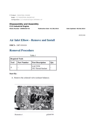 Caterpillar Cat C13 Industrial Engine (Prefix N3F) Service Repair Manual Instant Download (N3F00001 and up)