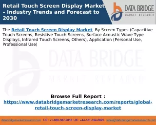 Retail Touch Screen Display Market