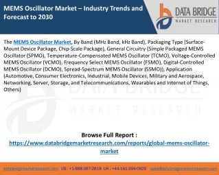 MEMS Oscillator Market