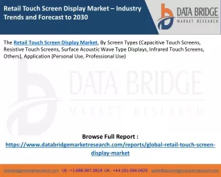 Retail Touch Screen Display Market