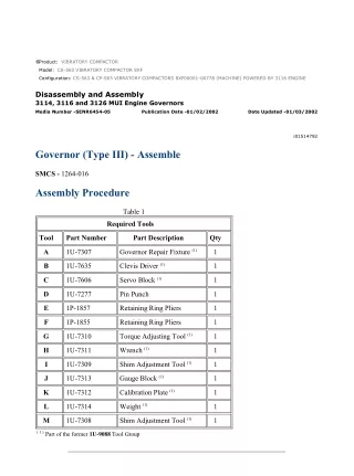 Caterpillar Cat CS-563, CP-563 VIBRATORY COMPACTOR (Prefix 8XF) Service Repair Manual Instant Download (8XF00001-00778)