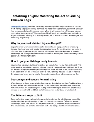 Tantalizing Thighs_ Mastering the Art of Grilling Chicken Legs - Google Docs