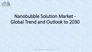 Nanobubble Solution Market