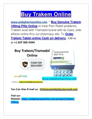 Buy Trakem Online